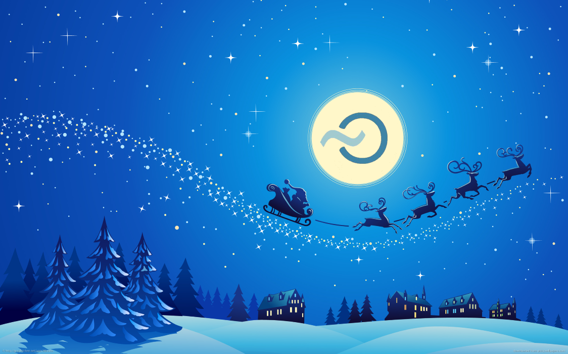 Santa's sleigh is on its way