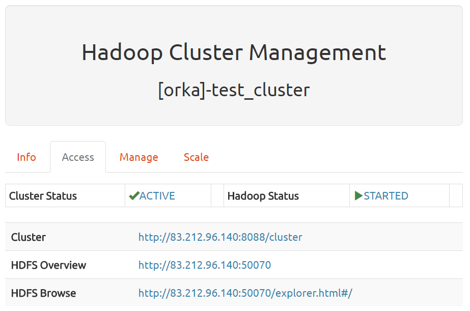 userguide orka_cluster_access
